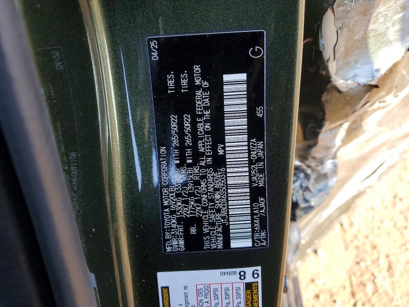 73951845 :رقم المزاد ، JTJVBCDX6S5050316 vin ، 2025 Lexus Gx مزاد بيع