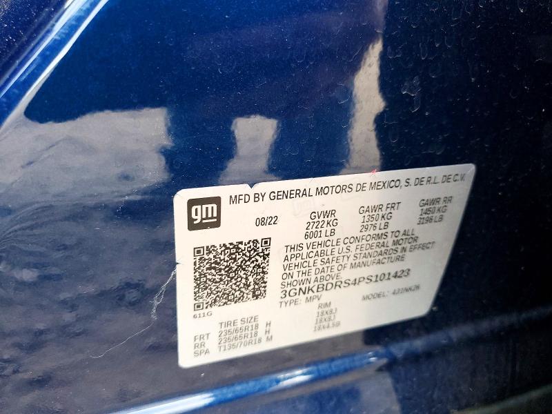 Продаж на аукціоні авто 2023 Chevrolet Blazer, vin: 3GNKBDRS4PS101423, номер лоту: 99385695