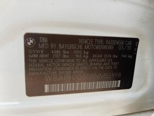 Продажа на аукционе авто 2011 Bmw 328 I, vin: WBAPH7G50BNM55998, номер лота: 99858505