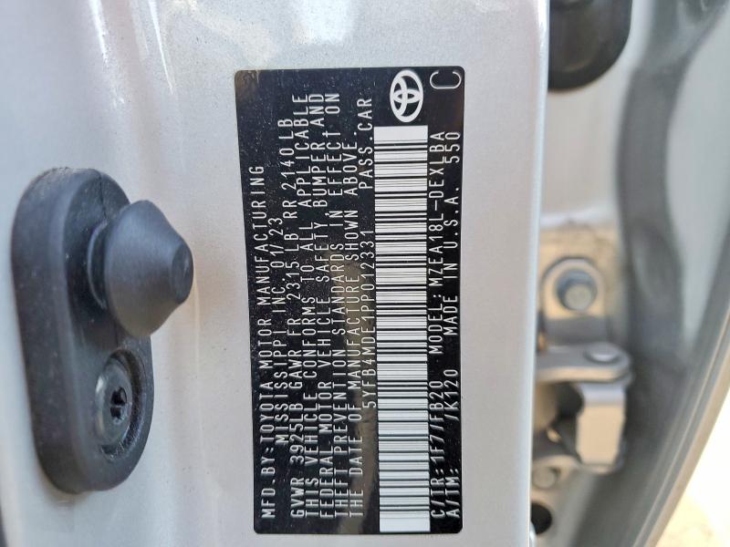 Продаж на аукціоні авто 2023 Toyota Corolla, vin: 5YFB4MDE1PP012331, номер лоту: 72175415