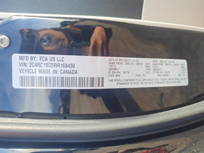 Продажа на аукционе авто 2024 Chrysler Pacifica, vin: 2C4RC1BG5RR168430, номер лота: 98045565