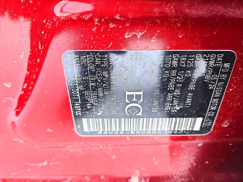 Aukcja sprzedaży 2024 Nissan Rogue, vin: JN8BT3BB0RW180286, numer aukcji: 74274105