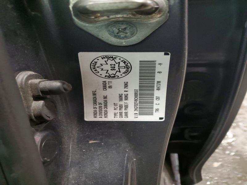 Aukcja sprzedaży 2012 Honda Civic, vin: 2HGFB2F49CH009551, numer aukcji: 73454925