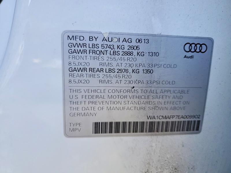 Aukcja sprzedaży 2014 Audi Q5, vin: WA1CMAFP7EA009902, numer aukcji: 99002515