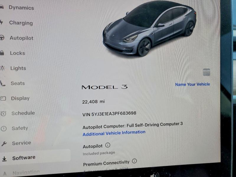 Aukcja sprzedaży 2023 Tesla Model 3, vin: 5YJ3E1EA3PF683698, numer aukcji: 98600775