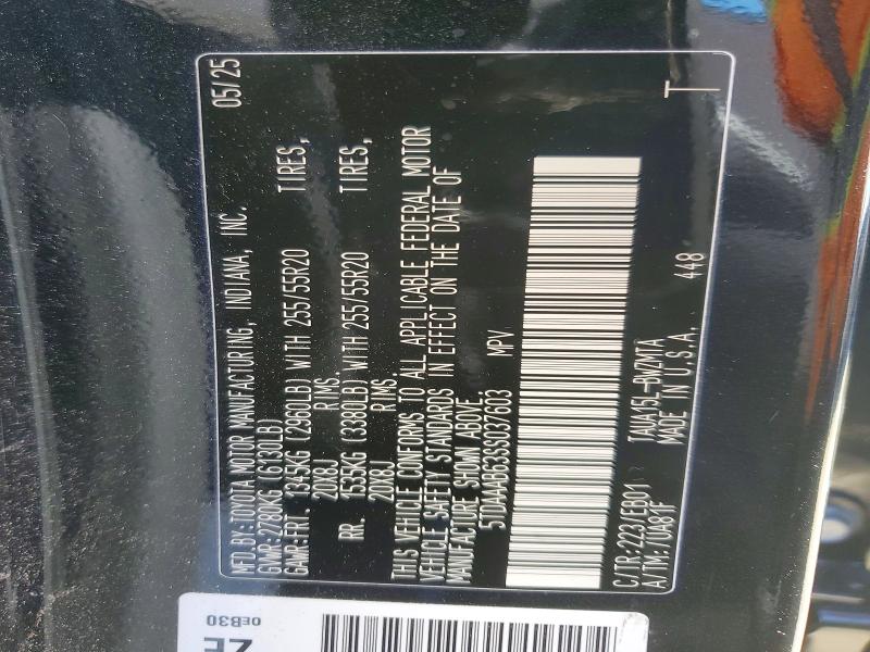 Aukcja sprzedaży 2025 Lexus Tx 350, vin: 5TDAAAB63SS037603, numer aukcji: 72217295
