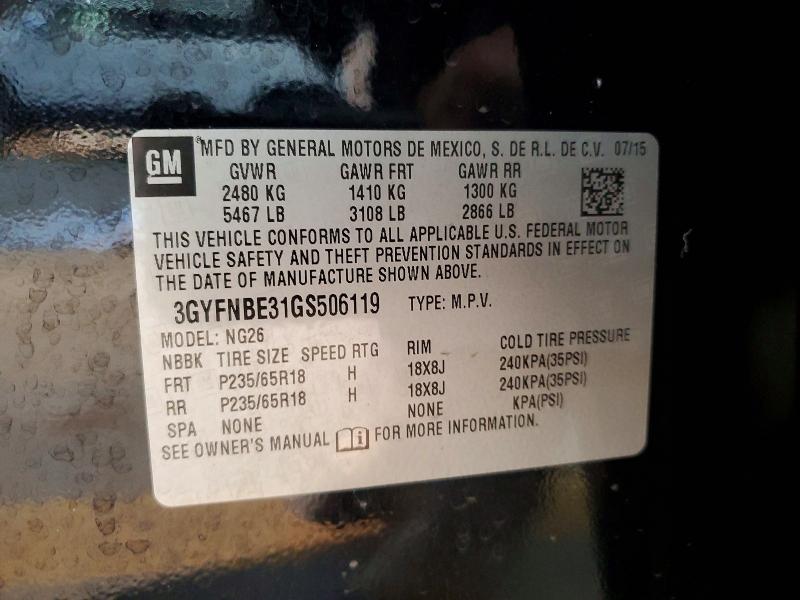 Продажа на аукционе авто 2016 Cadillac Srx, vin: 3GYFNBE31GS506119, номер лота: 73587225