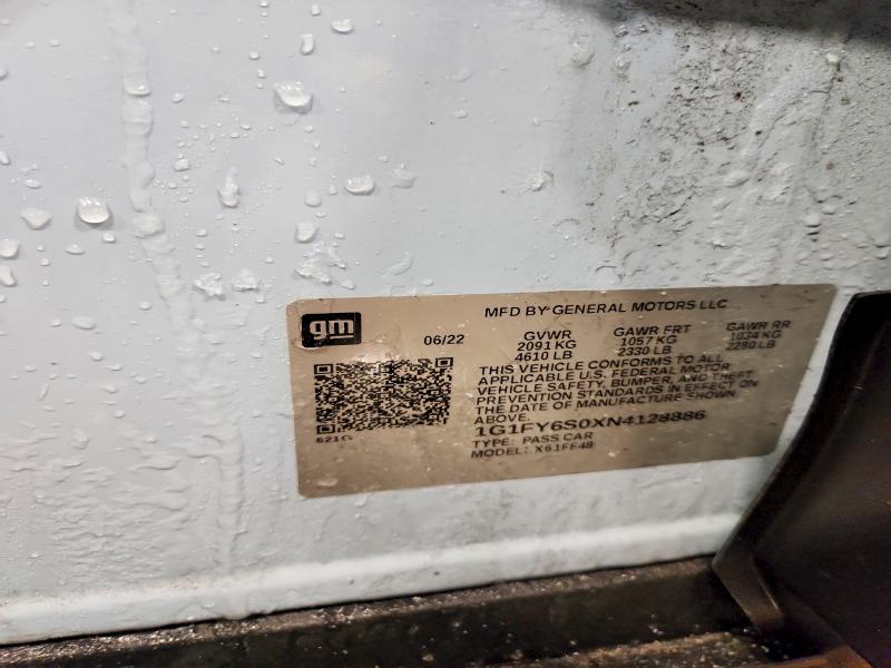 Aukcja sprzedaży 2022 Chevrolet Bolt Euv, vin: 1G1FY6S0XN4128886, numer aukcji: 73812915