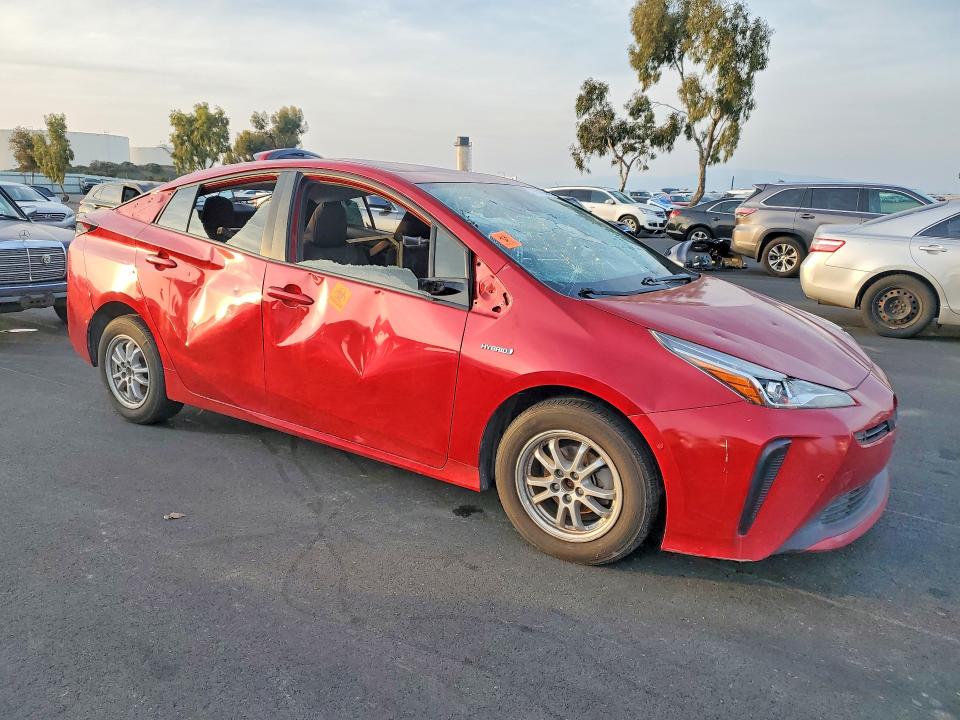 75678855 :رقم المزاد ، JTDKARFU1K3070256 vin ، 2019 Toyota Prius مزاد بيع