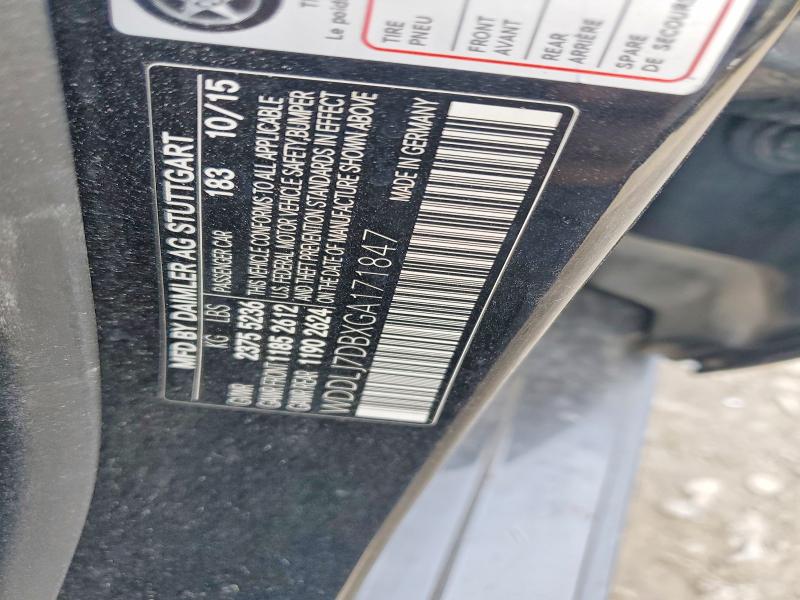 Aukcja sprzedaży 2016 Mercedes-benz Cls, vin: WDDLJ7DBXGA171847, numer aukcji: 94001525