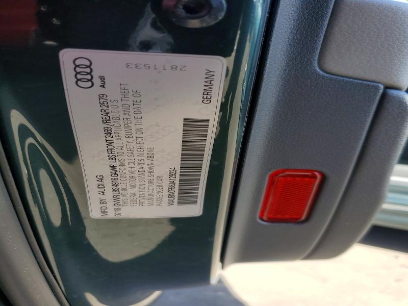 73871405 :رقم المزاد ، WAUBNCF58JA129224 vin ، 2018 Audi A5 مزاد بيع