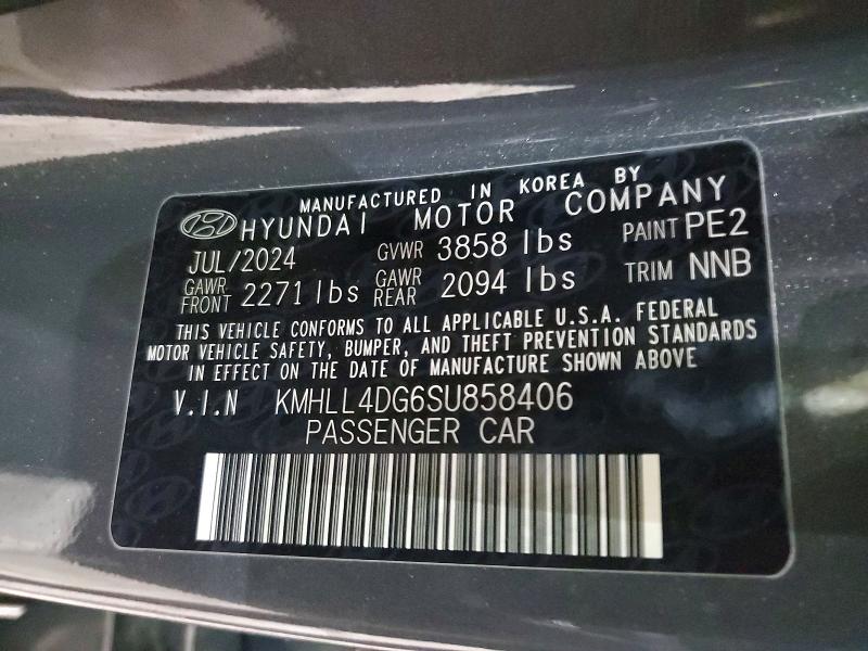 2025 Hyundai Elantra მანქანა იყიდება აუქციონზე, vin: KMHLL4DG6SU858406, აუქციონის ნომერი: 72534975