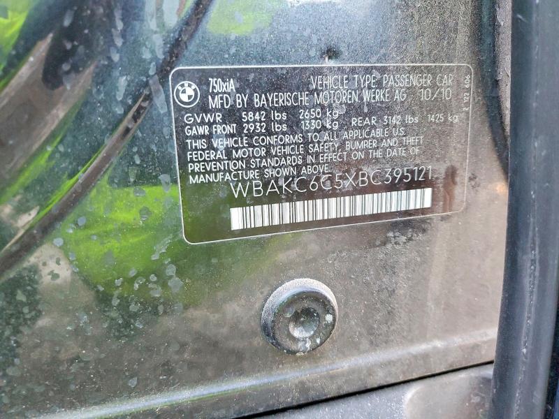 Продажа на аукционе авто 2011 Bmw 750, vin: WBAKC6C5XBC395121, номер лота: 73929085