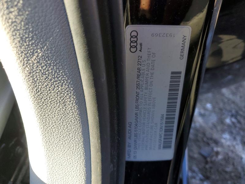 Aukcja sprzedaży 2013 Audi A6, vin: WAUGFAFC1DN151584, numer aukcji: 98662825
