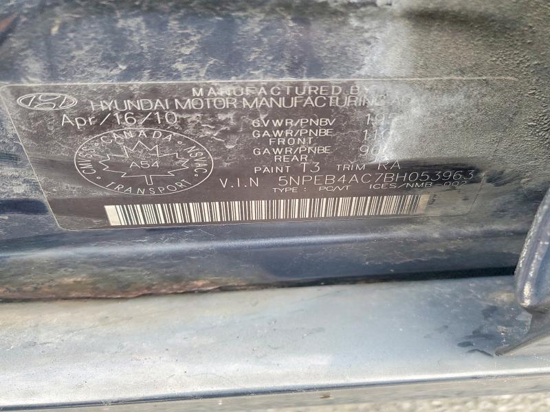 Продажа на аукционе авто 2011 Hyundai Sonata Gls, vin: 5NPEB4AC7BH053963, номер лота: 72740285
