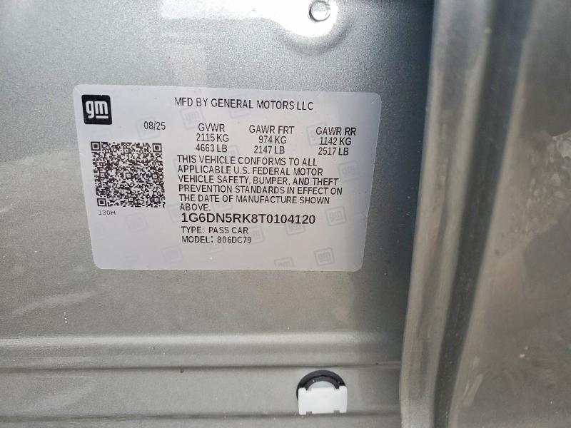 74577755 :رقم المزاد ، 1G6DN5RK8T0104120 vin ، 2026 Cadillac Ct5 مزاد بيع