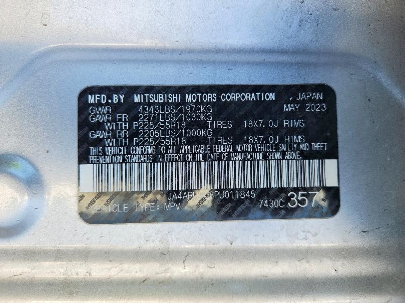 74247985 :رقم المزاد ، JA4ARUAU8PU011845 vin ، 2023 Mitsubishi Outlander Sport مزاد بيع
