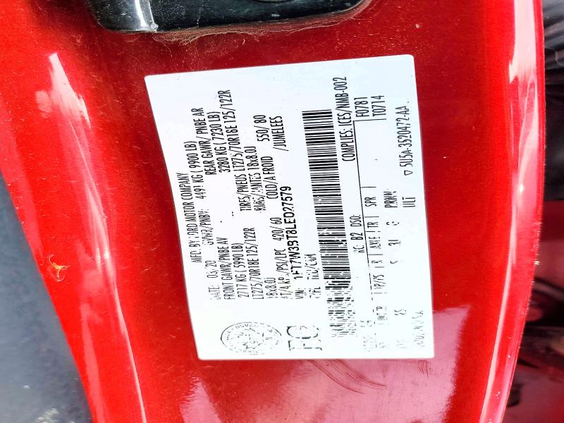 74659195 :رقم المزاد ، 1FT7W3BT8LED27579 vin ، 2020 Ford F350 Super مزاد بيع