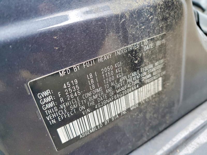2016 Subaru Legacy მანქანა იყიდება აუქციონზე, vin: 4S3BNAF66G3006664, აუქციონის ნომერი: 96793385