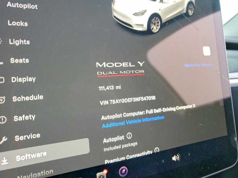 Продаж на аукціоні авто 2022 Tesla Model Y, vin: 7SAYGDEF3NF547018, номер лоту: 73478545