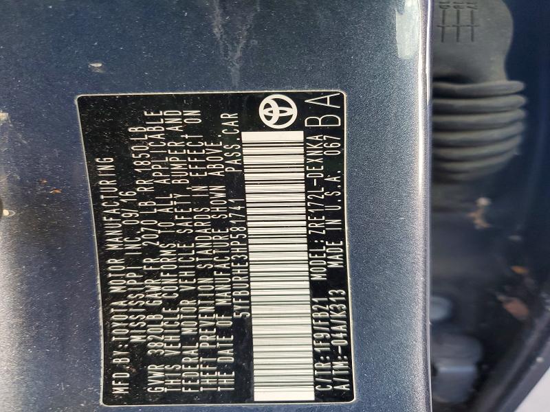Продажа на аукционе авто 2017 Toyota Corolla, vin: 5YFBURHE3HP581741, номер лота: 74141055