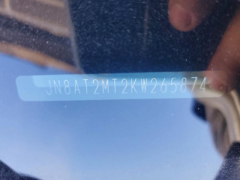73384095 :رقم المزاد ، JN8AT2MT2KW265874 vin ، 2019 Nissan Rogue مزاد بيع
