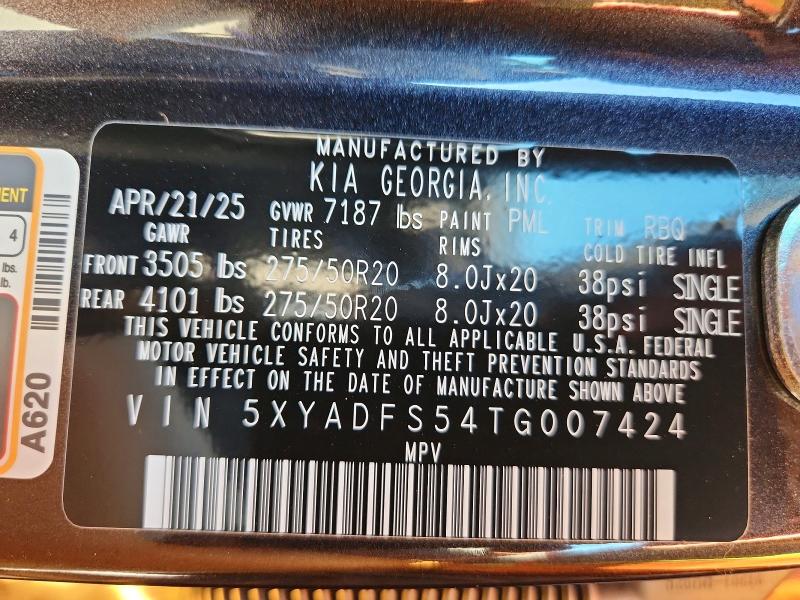 Продажа на аукционе авто 2026 Kia Ev9, vin: 5XYADFS54TG007424, номер лота: 99027095