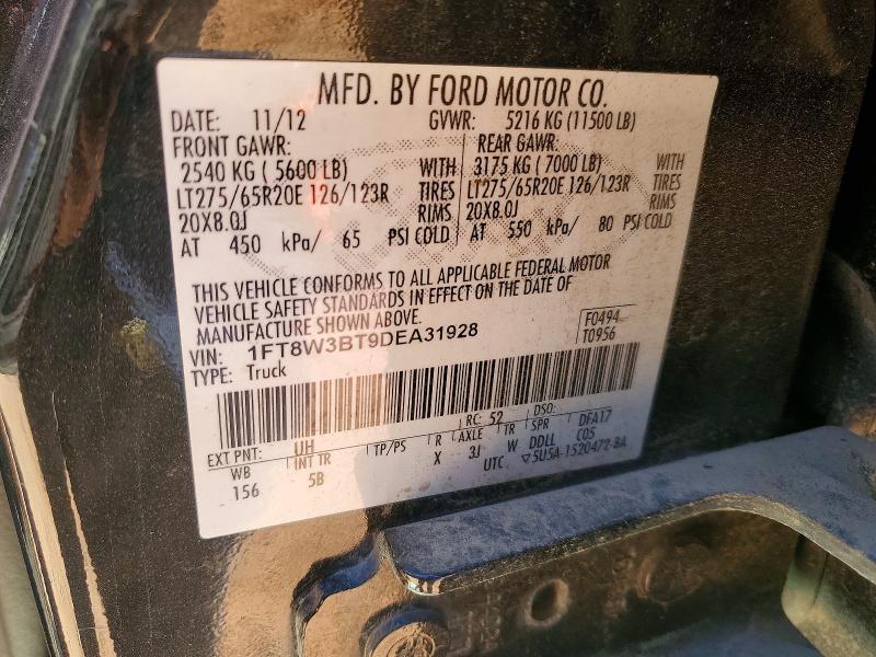 Продаж на аукціоні авто 2013 Ford F350, vin: 1FT8W3BT9DEA31928, номер лоту: 73630045