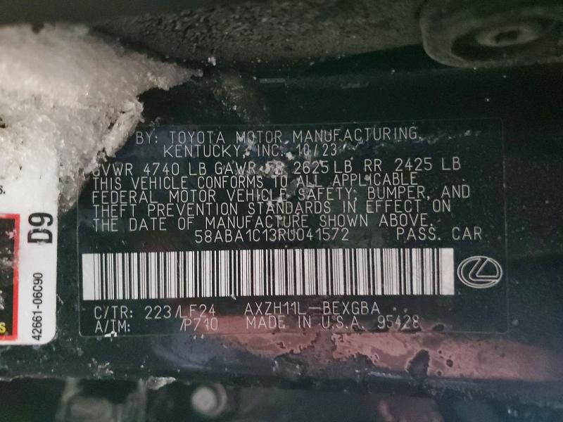 Продаж на аукціоні авто 2024 Lexus Es, vin: 58ABA1C13RU041572, номер лоту: 74092975