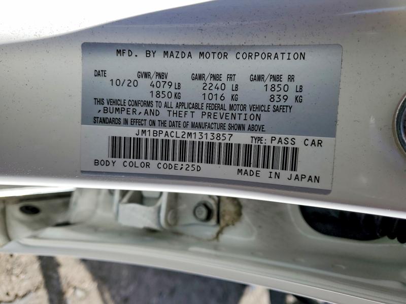 Aukcja sprzedaży 2021 Mazda 3, vin: JM1BPACL2M1313857, numer aukcji: 72131745
