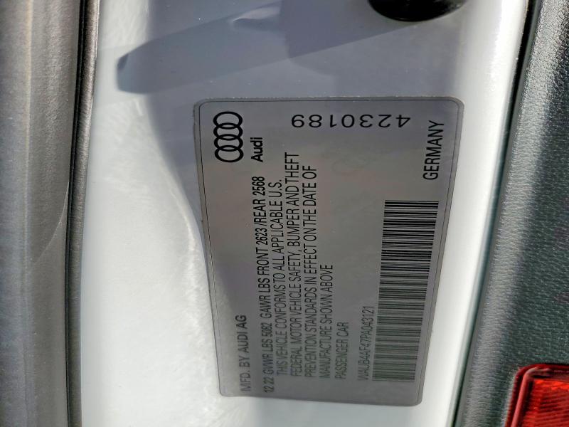 Продажа на аукционе авто 2023 Audi S4, vin: WAUB4AF47PA043121, номер лота: 73331835