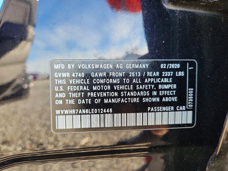 Продажа на аукционе авто 2020 Volkswagen Arteon, vin: WVWHR7AN6LE012446, номер лота: 96940745