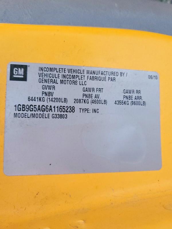 Продаж на аукціоні авто 2010 Chev Express Cu, vin: 1GB9G5AG6A1165238, номер лоту: 90954065