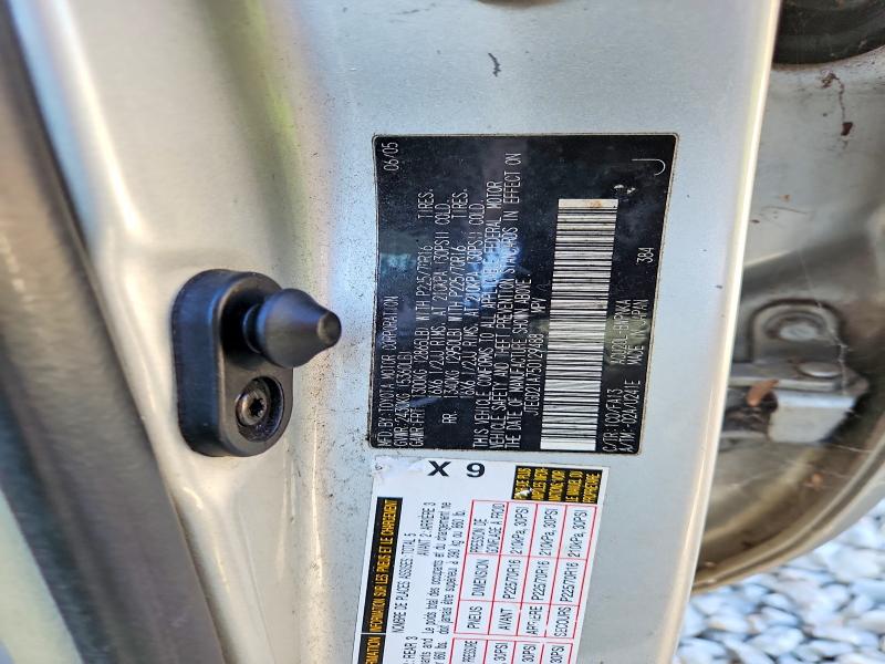2005 Toyota Highlander მანქანა იყიდება აუქციონზე, vin: JTEGD21A750129488, აუქციონის ნომერი: 75613045