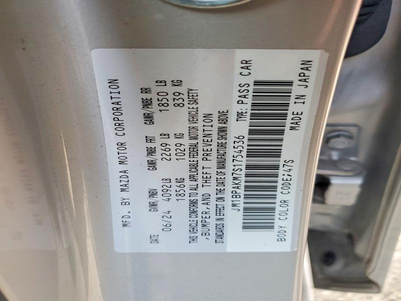Aukcja sprzedaży 2025 Mazda 3 Select S, vin: JM1BPAKM7S1754536, numer aukcji: 99118975