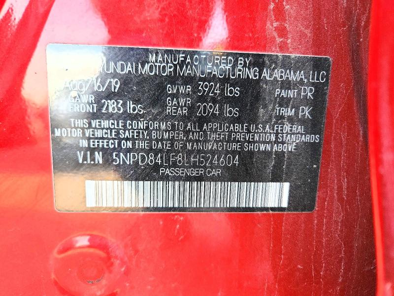 Продаж на аукціоні авто 2020 Hyundai Elantra, vin: 5NPD84LF8LH524604, номер лоту: 99299975