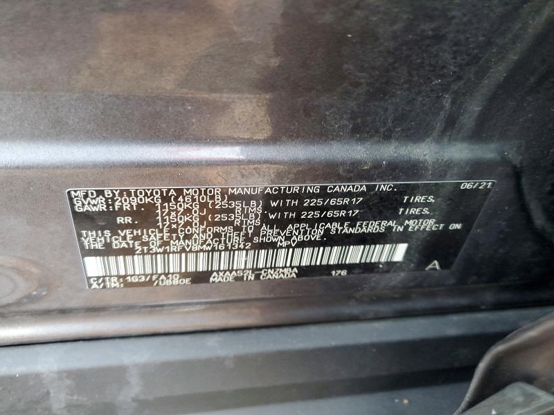 Aukcja sprzedaży 2021 Toyota Rav4, vin: 2T3W1RFV8MW161342, numer aukcji: 98843015