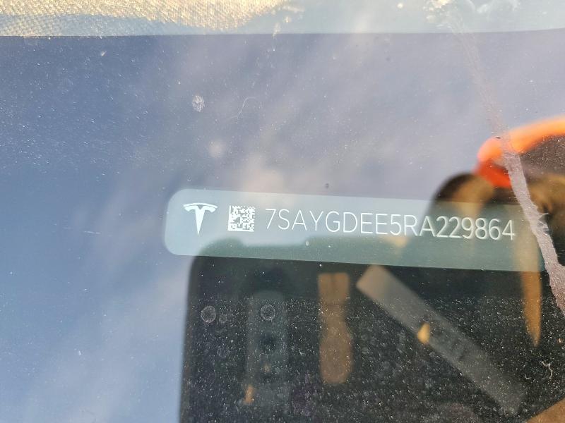Продажа на аукционе авто 2024 Tesla Model Y, vin: 7SAYGDEE5RA229864, номер лота: 75159715