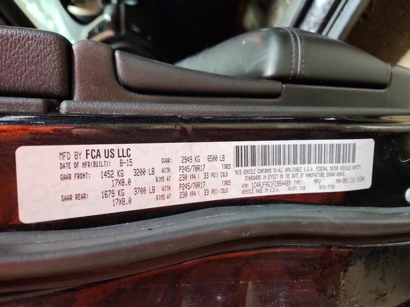 Продаж на аукціоні авто 2015 Jeep Grand Cherokee, vin: 1C4RJFAG1FC954489, номер лоту: 98383505