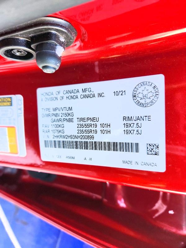 73685895 :رقم المزاد ، 2HKRW2H93NH200899 vin ، 2022 Honda Cr-v مزاد بيع
