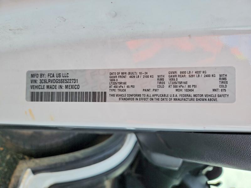 Продаж на аукціоні авто 2025 Ram Promaster, vin: 3C6LRVDG5SE522731, номер лоту: 98827205