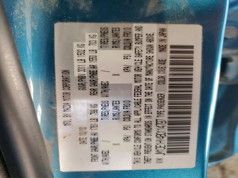 Aukcja sprzedaży 2011 Mazda Mazda2, vin: JM1DE1HY4B0114797, numer aukcji: 99627325