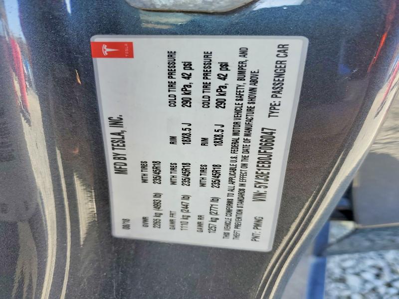 Продажа на аукционе авто 2018 Tesla Model 3, vin: 5YJ3E1EB0JF066047, номер лота: 74988495