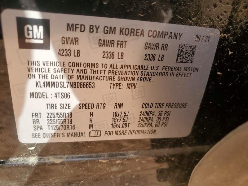 Продажа на аукционе авто 2022 Buick Encore Gx, vin: KL4MMDSL7NB066653, номер лота: 99540525