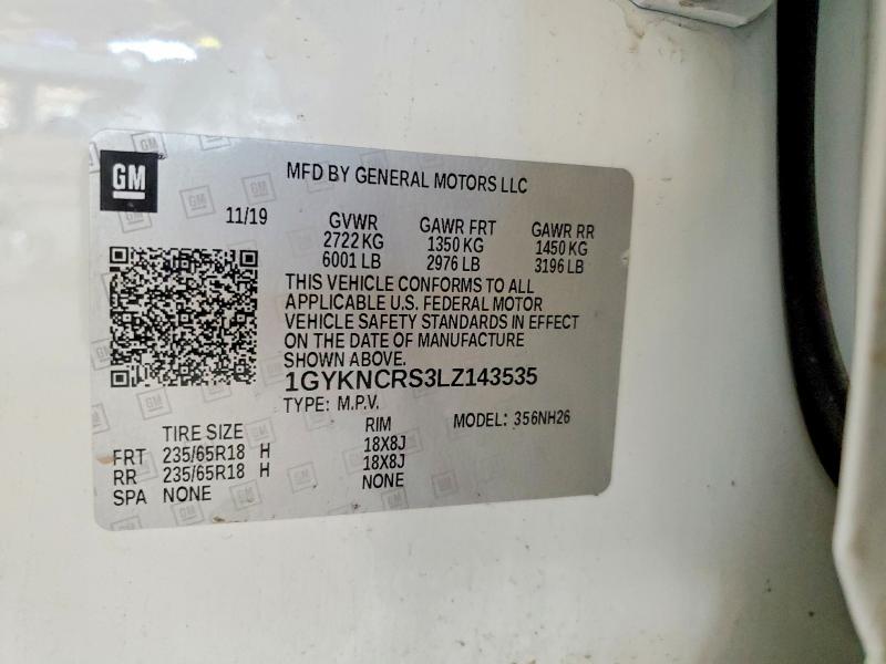 Aukcja sprzedaży 2020 Cadillac Xt5, vin: 1GYKNCRS3LZ143535, numer aukcji: 73218275