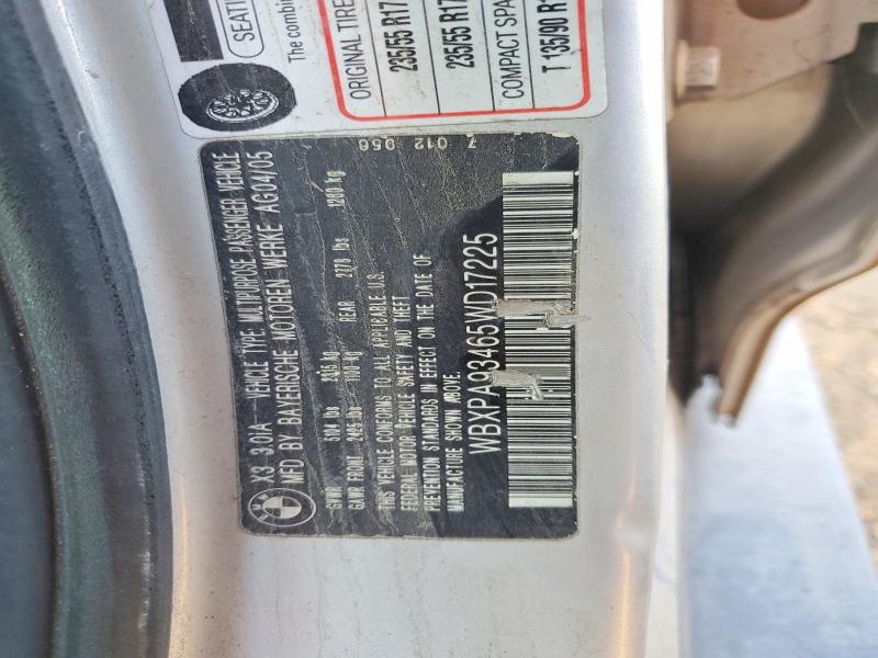 75022015 :رقم المزاد ، WBXPA93465WD17225 vin ، 2005 Bmw X3 مزاد بيع