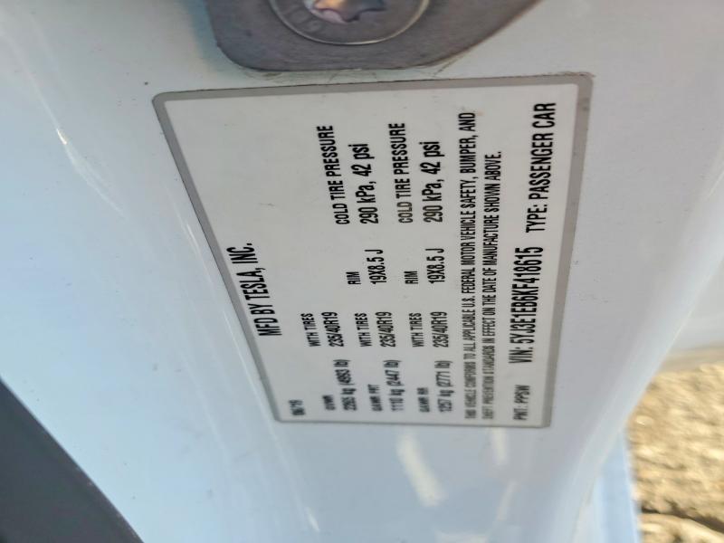 Продажа на аукционе авто 2019 Tesla Model 3, vin: 5YJ3E1EB6KF418615, номер лота: 75235625