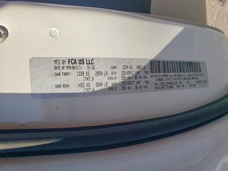 Продаж на аукціоні авто 2017 Chrysler Pacifica T, vin: 2C4RC1DG7HR518166, номер лоту: 72110955