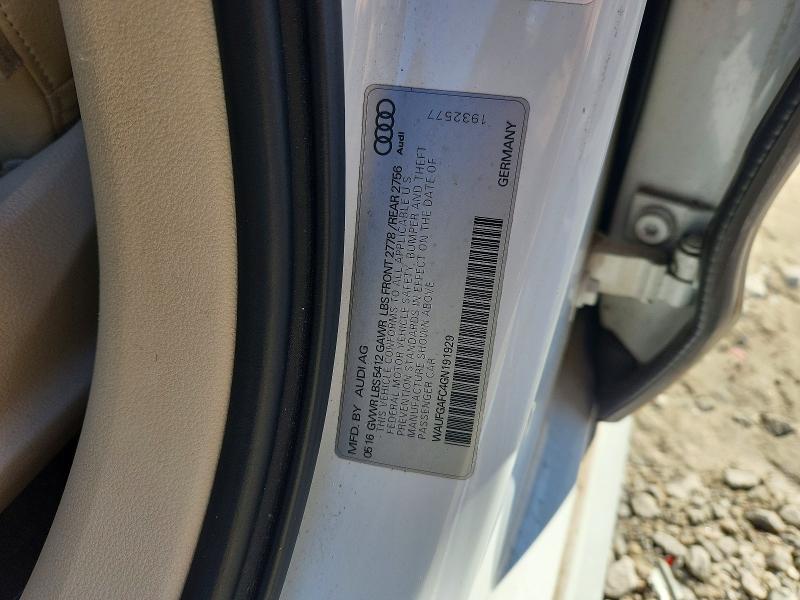 Продаж на аукціоні авто 2016 Audi A6, vin: WAUFGAFC4GN191929, номер лоту: 75318105