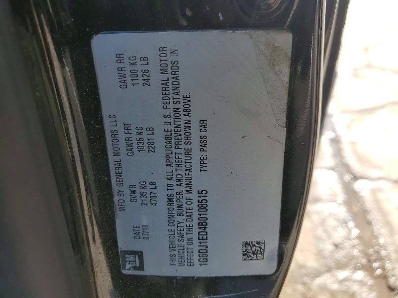 Продажа на аукционе авто 2011 Cadillac Cts Perfor, vin: 1G6DJ1ED4B0108515, номер лота: 74782375